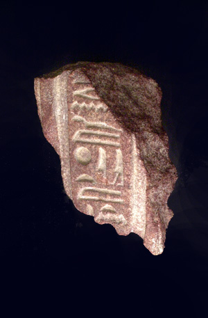 Cartouche with hieroglyphics