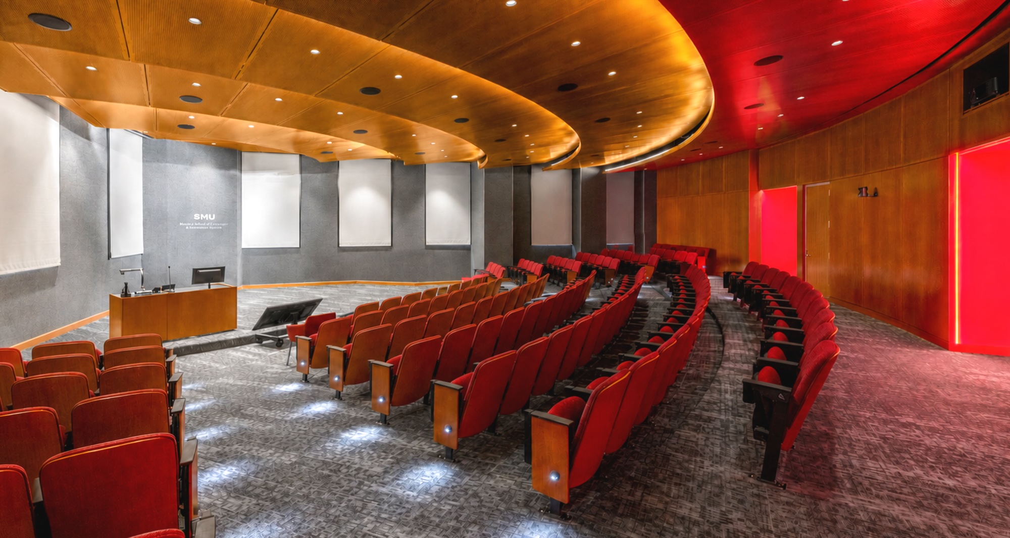 Conference room inside SMU Moody Hall
